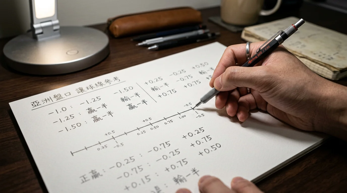 Asian handicap с половинни линии