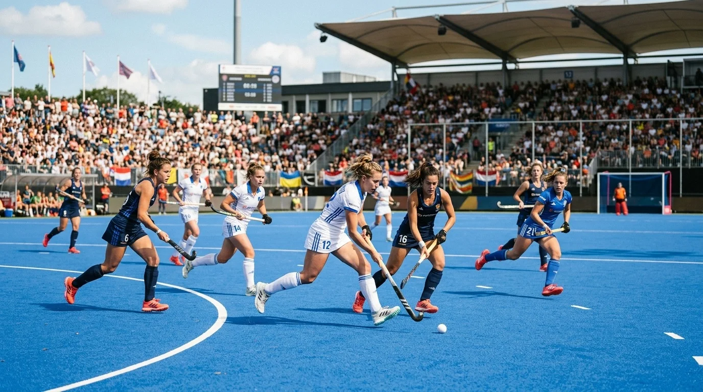 Женски мач от FIH Pro League в действие